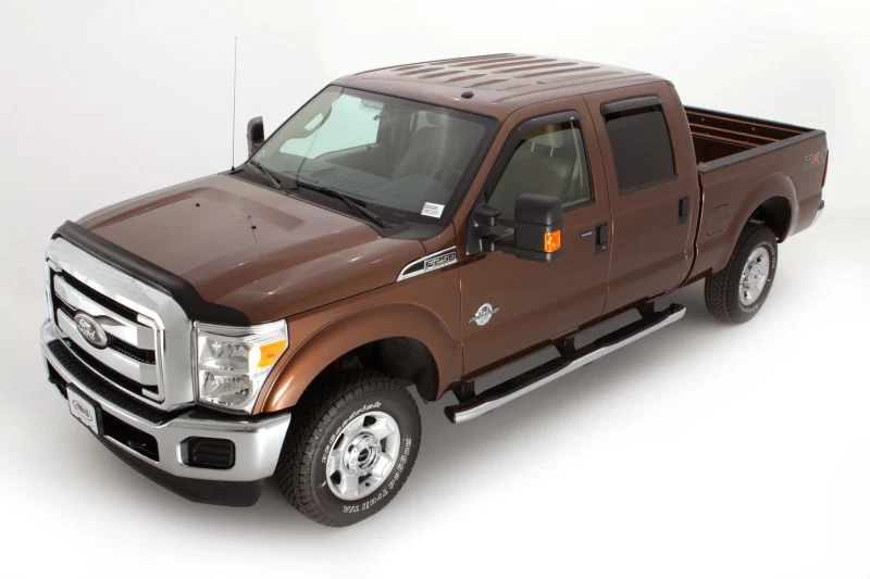AVS 99-16 Ford F-250 Supercab Ventvisor Outside Mount Window Deflectors 4pc - Smoke - Image 5