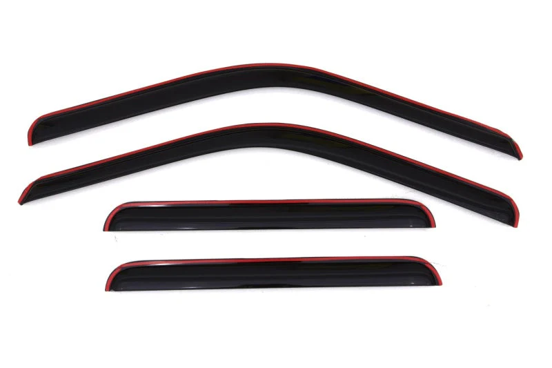 AVS 99-16 Ford F-250 Supercrew Ventvisor In-Channel Front & Rear Window Deflectors 4pc - Smoke - Image 2