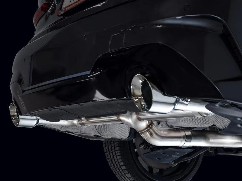 AWE 19-23 BMW 330i / 21-23 BMW 430i Base G2X Track Edition Axle Back Exhaust - Chrome Silver - Image 3