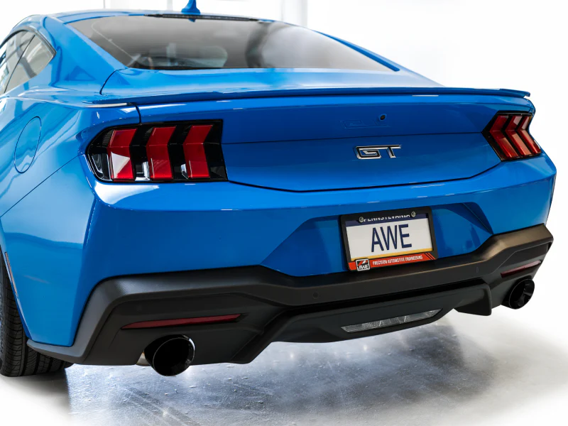 AWE 2024 Ford Mustang GT Fastback S650 RWD Touring Catback Exhaust w/ Dual Diamond Black Tips - Image 10