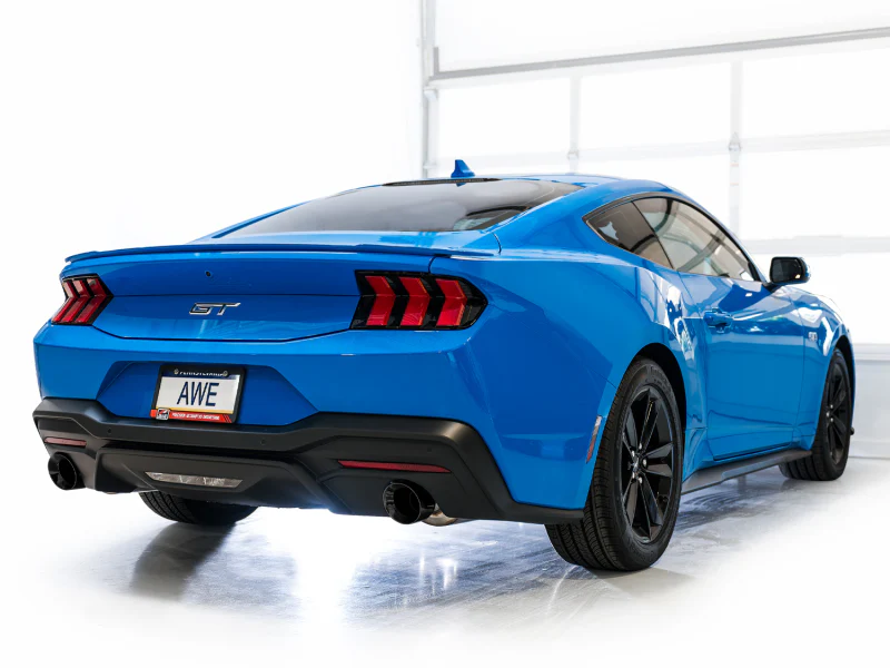 AWE 2024 Ford Mustang GT Fastback S650 RWD Touring Catback Exhaust w/ Dual Diamond Black Tips - Image 12