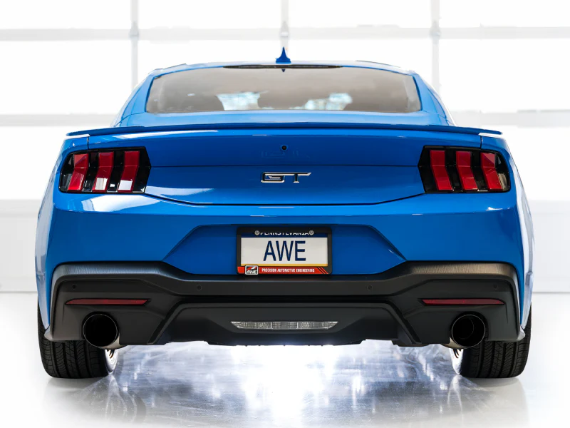 AWE 2024 Ford Mustang GT Fastback S650 RWD Touring Catback Exhaust w/ Dual Diamond Black Tips - Image 6