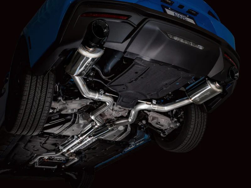 AWE 2024 Ford Mustang GT Fastback S650 RWD Touring Catback Exhaust w/ Dual Diamond Black Tips - Image 8