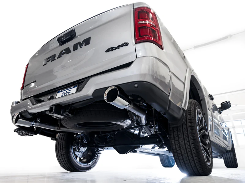 AWE 25+ RAM 1500 3.0TT 0FG Catback Touring Exhaust - Chrome Silver Tips - Image 6