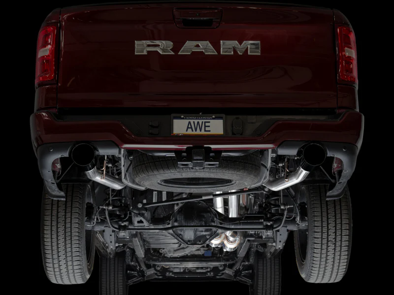 AWE 25+ RAM 1500 3.0TT 0FG Catback Touring Exhaust - Diamond Black Tips - Image 8