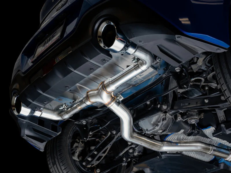 AWE Subaru BRZ/ Toyota GR86/ Toyota 86 Track Edition Cat-Back Exhaust- Chrome Silver Tips - Image 4