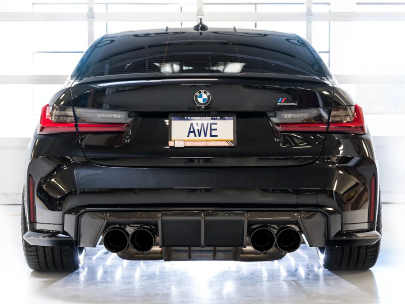 AWE SwitchPath Catback Exhaust for BMW G8X M3/M4 - Diamond Black Tips - Image 5