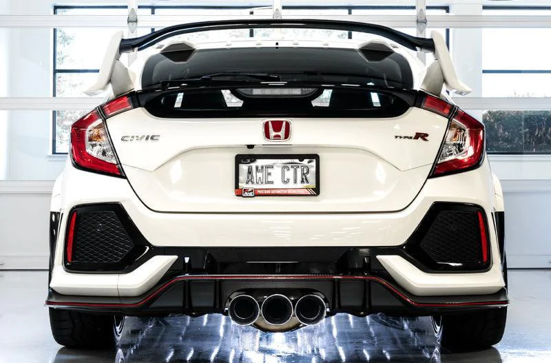 AWE Tuning 2017+ Honda Civic Type R Track Edition Exhaust w/Front Pipe & Triple Chrome Silver Tips - Image 3