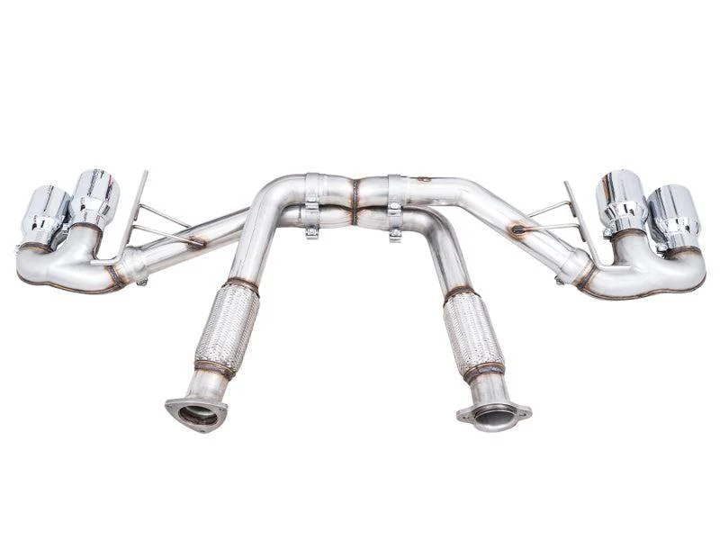 AWE Tuning 2020 Chevrolet Corvette (C8) Track Edition Exhaust - Quad Chrome Silver Tips - Image 8