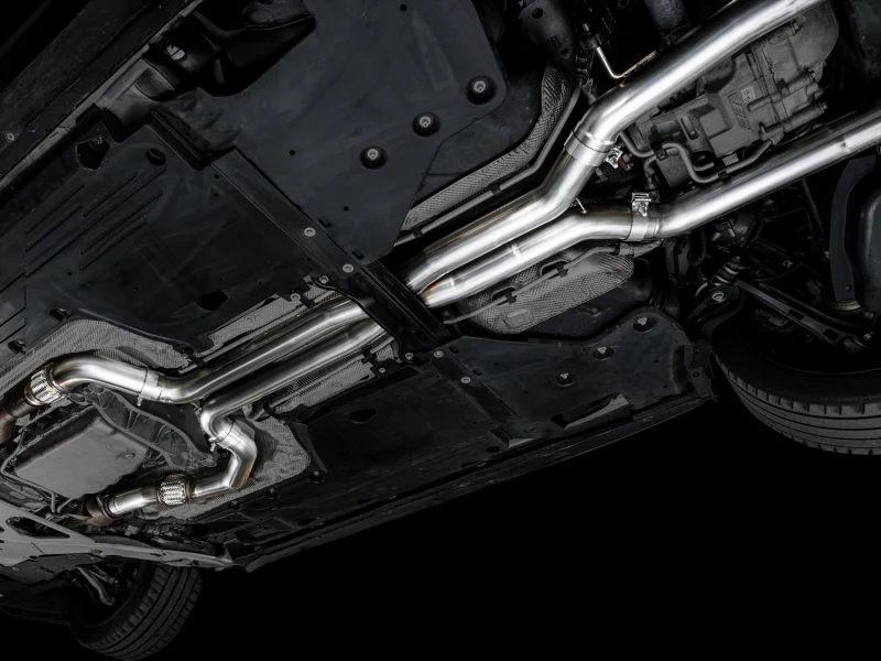 AWE Tuning 2021+ Cadillac CT4-V Blackwing SwitchPath Exhaust - Diamond Black Tips - Image 5