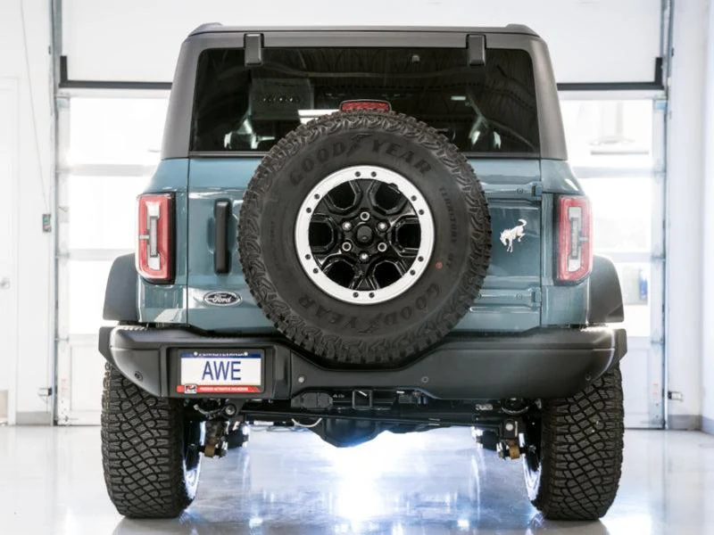 AWE Tuning 2021+ Ford Bronco 0FG Exhaust (No Tips) w/ Bash Guard - Image 5