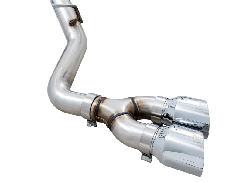 AWE Tuning 4th Gen GM 1500 5.3L 0FG Catback Dual Side Exit (Flat Bumper) - Chrome Tips - Image 9
