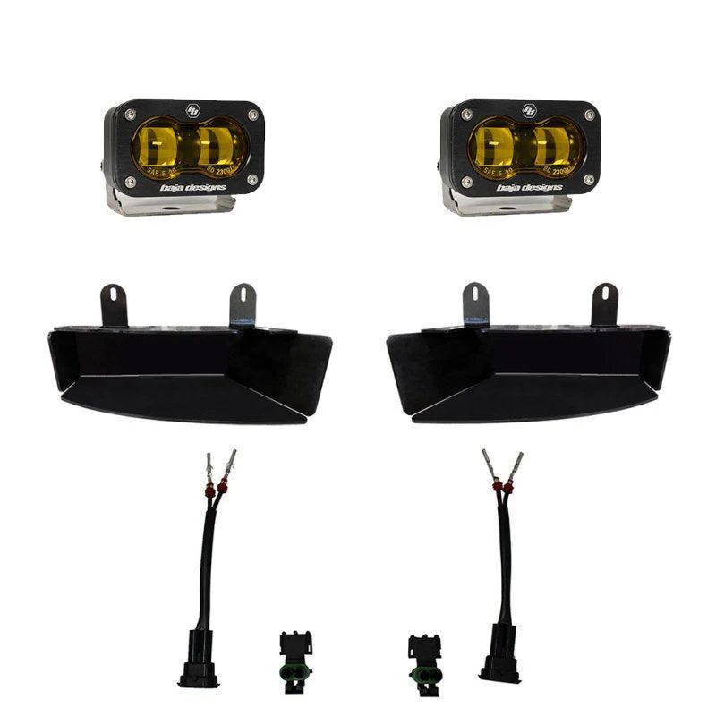 Baja Designs 19-22 Dodge RAM 2500/3500 S2 SAE Fog Pocket Light Kit - Amber - Image 2