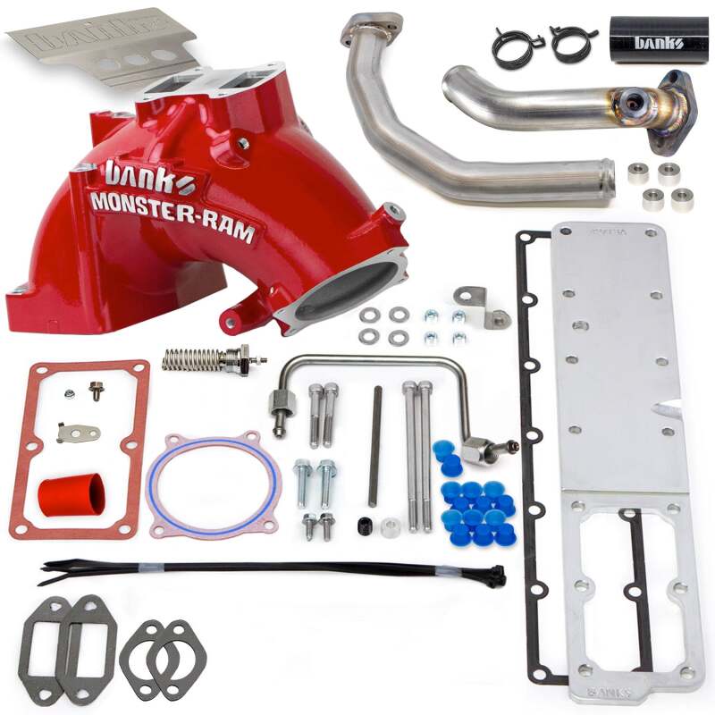 Banks Power 19-24 Ram 3500/4500/5500 6.7L Diesel Monster-Ram Intake System w/Fuel Line - Red - Image 5