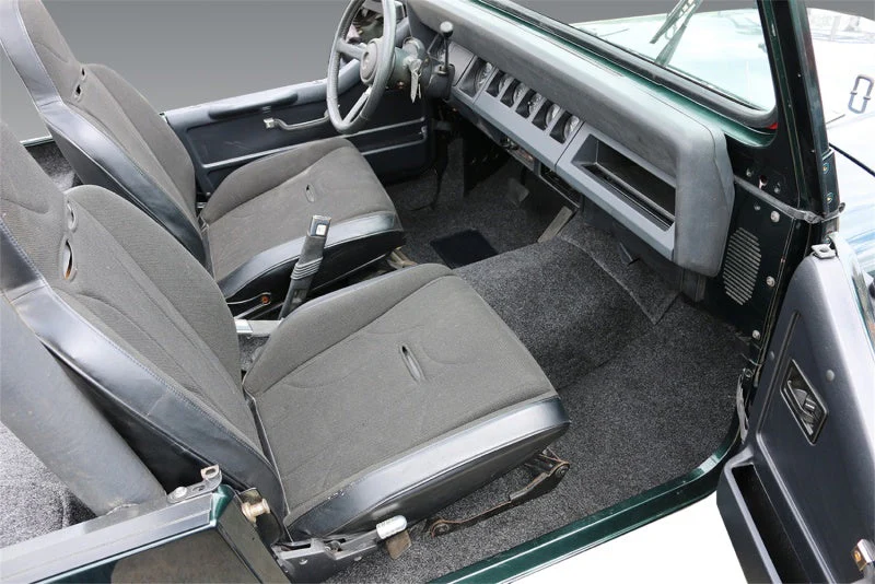 BedRug 76-95 Jeep CJ-7/YJ Front Kit 8pc Floor Kit (Incl Heat Shields) - Image 2