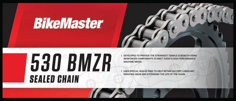 BikeMaster 530x120 BMZR Z-Ring Chain - Chrome/Chrome - Image 2