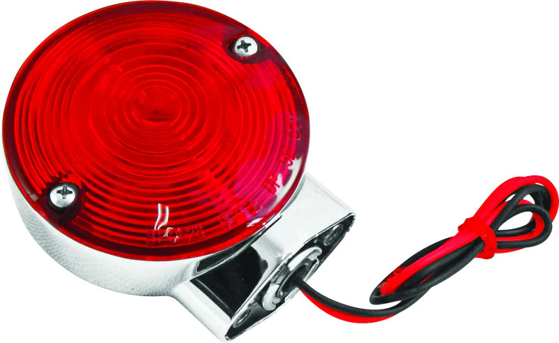 Bikers Choice 86-94 FLHT FLHS 2 Filament Turn Signal Lamp W/Red lens Replaces H-D 68400-86