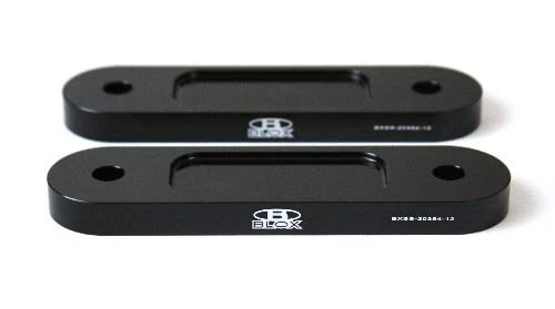 BLOX Honda S2000 Racing Front 12mm Thin Spacer Bump Steer Kit - Black (Lowered 1in and more) - Image 2