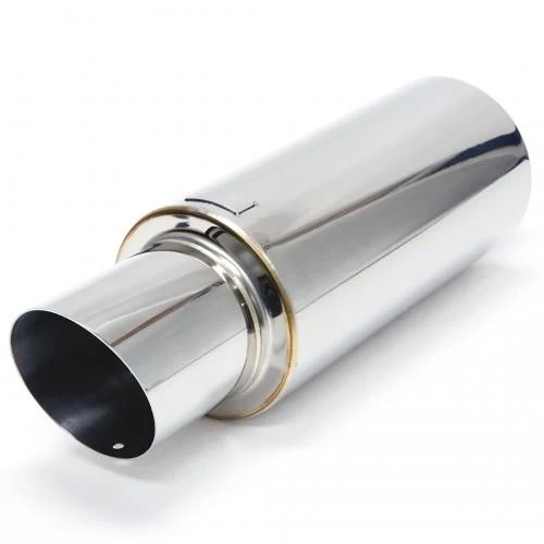 BLOX Racing 2.5 inch Universal Street Muffler - Turndown Tip - Image 2