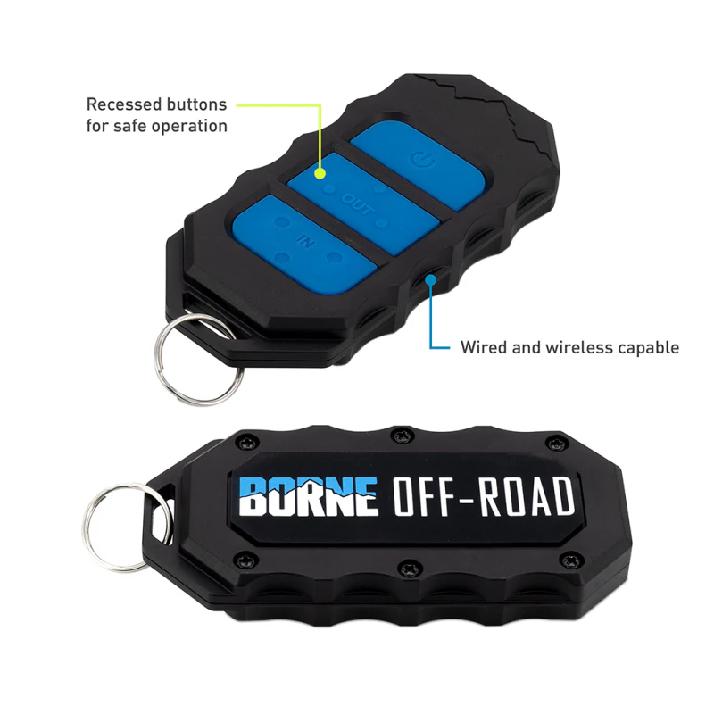 Borne Off-Road 10K Winch - Orange Synthetic Rope - Image 13