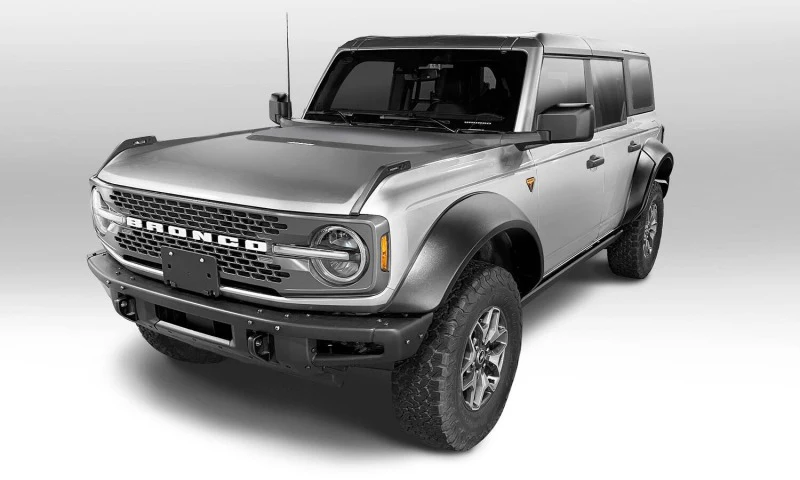 Bushwacker 2021+ Ford Bronco 4-Door Extend-A-Flares 4pc - Black - Image 2
