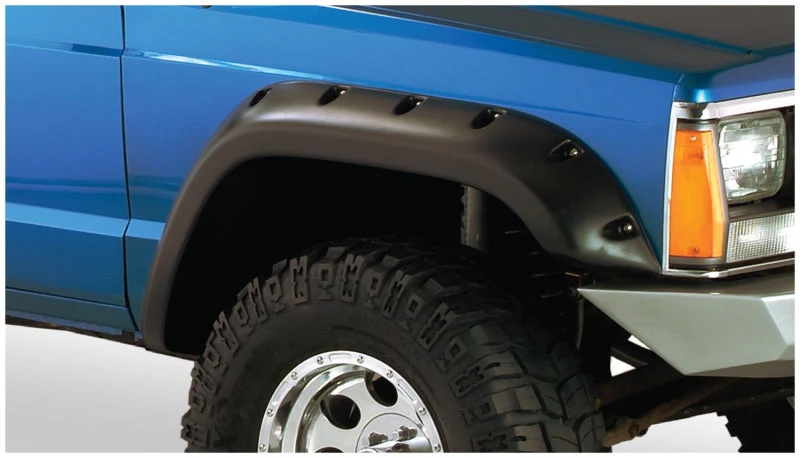 Bushwacker 84-01 Jeep Cherokee Cutout Style Flares 4pc Fits 2-Door Sport Utility Only - Black - Image 9