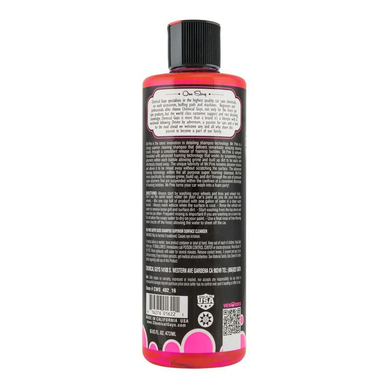 Chemical Guys Mr. Pink Super Suds Shampoo & Superior Surface Cleaning Soap - 16oz - Image 3