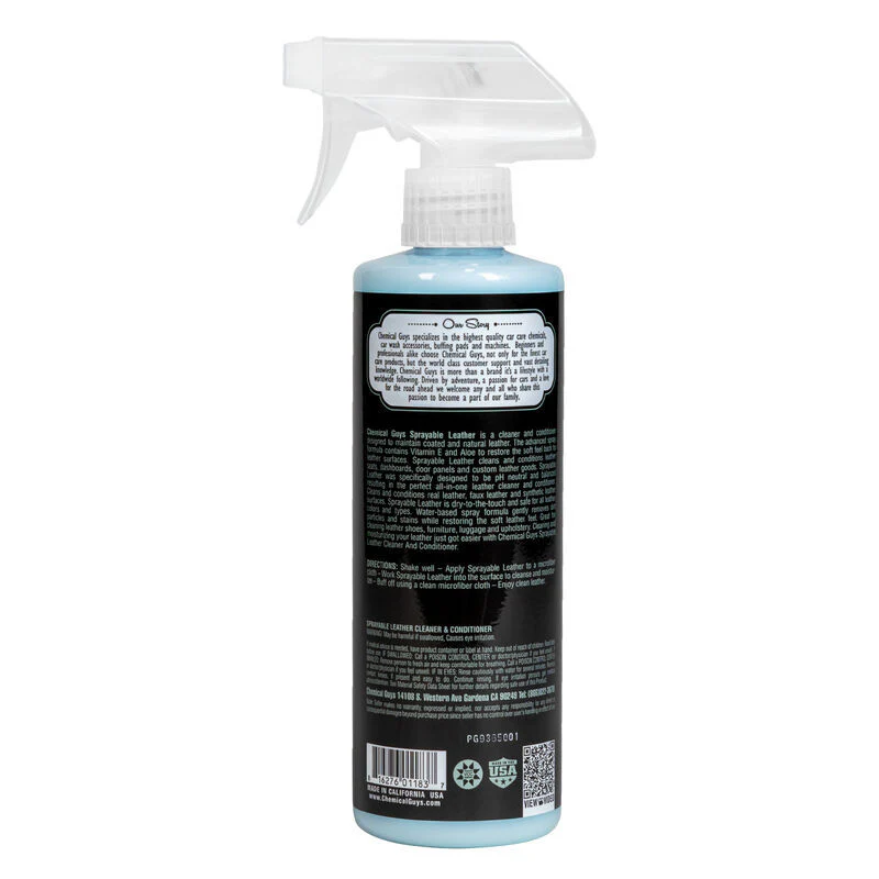 Chemical Guys Sprayable Leather Cleaner & Conditioner In One - 16oz - Image 2