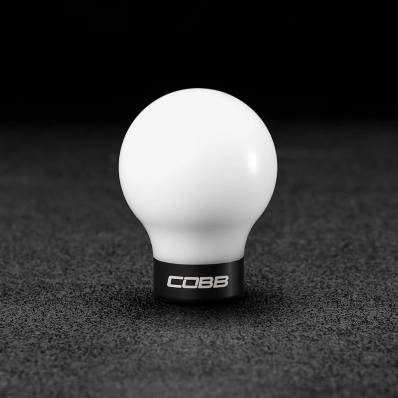 Cobb Subaru 6-Speed COBB Shift Knob - White w/Stealth Black Collar (Non-Weighted) - Image 4