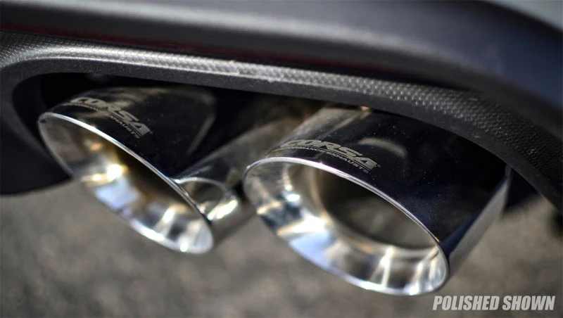 Corsa 2018-2023 Ford Mustang GT Fastback 5.0L 3in Cat-Back System Dual Rear Exit w/ 4in GunmetalTips - Image 2