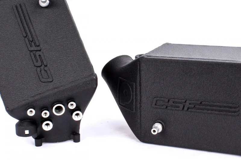CSF 12-16 BMW M5 (F10) / 12-18 BMW M6 (F06/F12/F13) Twin Charge-Air-Cooler Set - Crinkle Black - Image 9