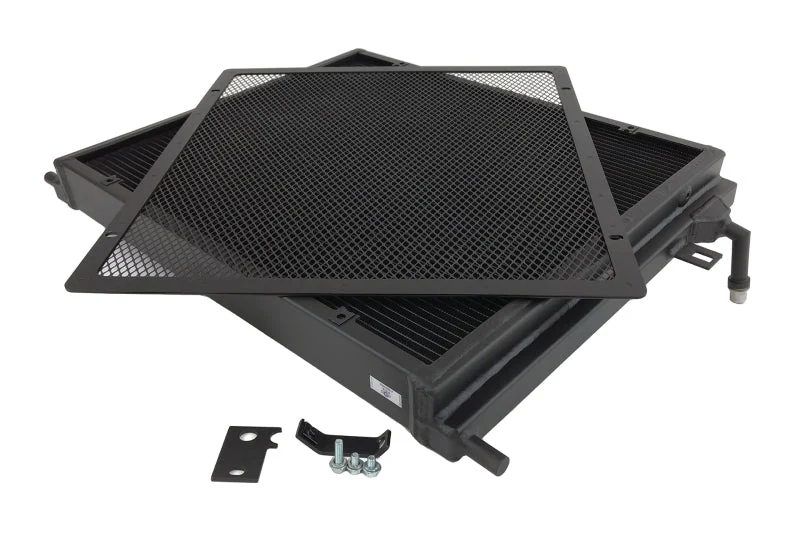 CSF BMW B58/B48 Front Mount Triple-Pass Heat Exchanger w/Rock Guard - Black - Image 4