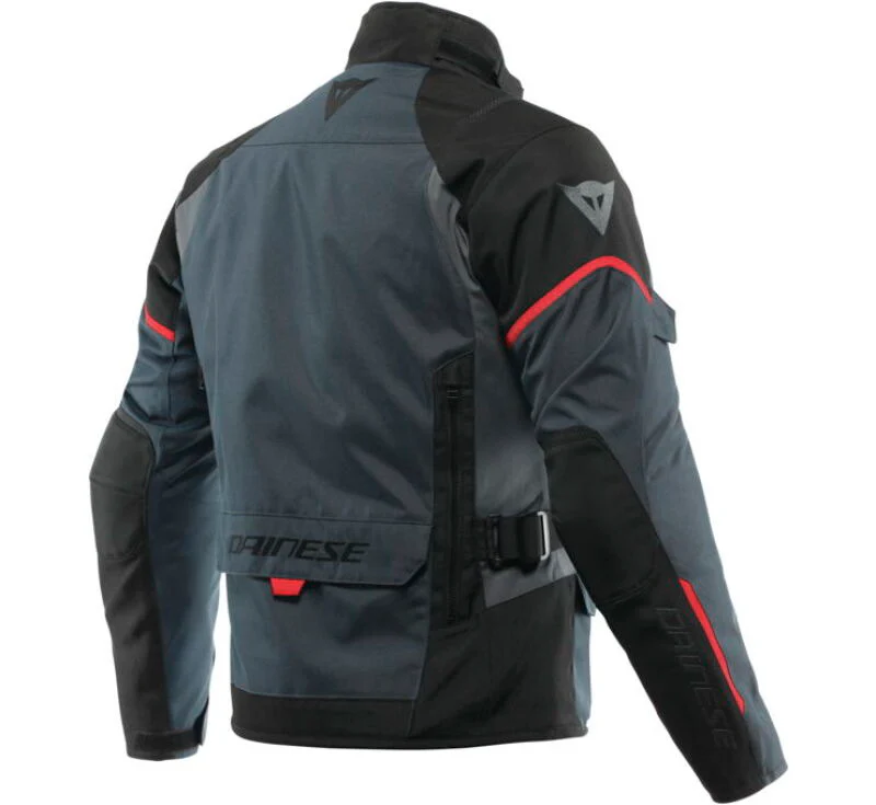 Dainese Tempest 3 D Dry Jacket Ebony/Black/Lava Red Size - 50 - Image 2