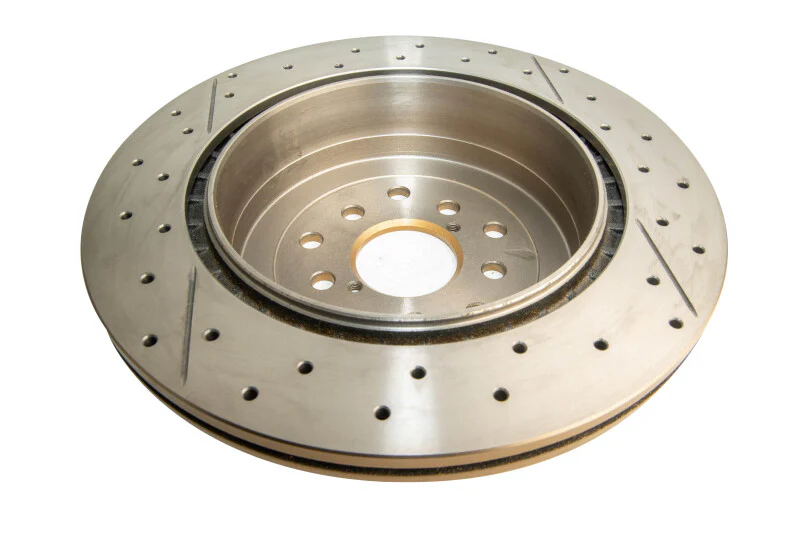 DBA 02-07 Subaru WRX STi 10 Stud Hole Rear Drilled & Slotted Street Series Rotor - Image 2