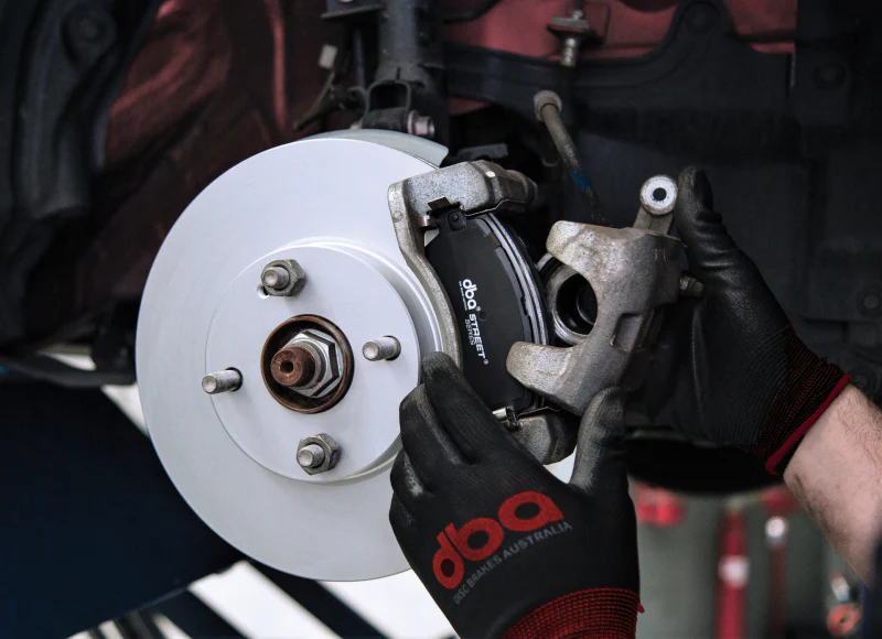 DBA 07+ Honda Civic FD2-R Slotted Street T2 Series Front Rotor - Image 2