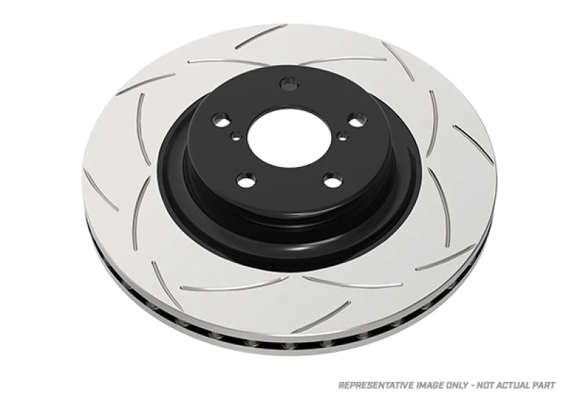 DBA 08-15 Mitsubishi EVO X Street T2 Slotted Front Brake Rotor