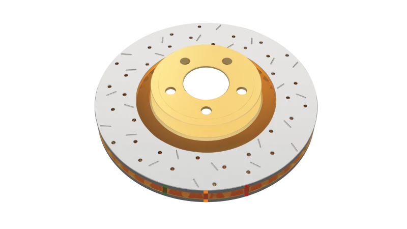 DBA 12+ Subaru/Scion BRZ/FR-S (US Spec)/ 08-13 WRX Rear Cross Drilled Slotted 4000 Series Rotor - Image 3
