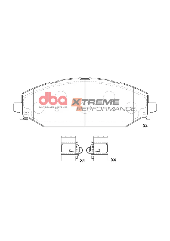 DBA 2022 Jeep Wagoneer XP Performance Front Brake Pads - Image 7