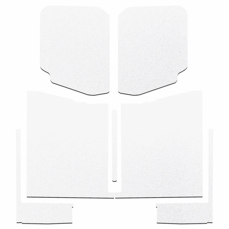 DEI 20-22 Jeep Gladiator JT 4-Door Boom Mat Complete Headliner Kit - 7 Piece - White - Image 3