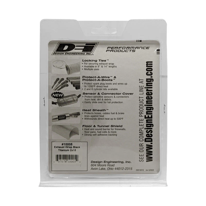 DEI Exhaust Wrap 2in x 15ft - Titanium - Black - Image 9