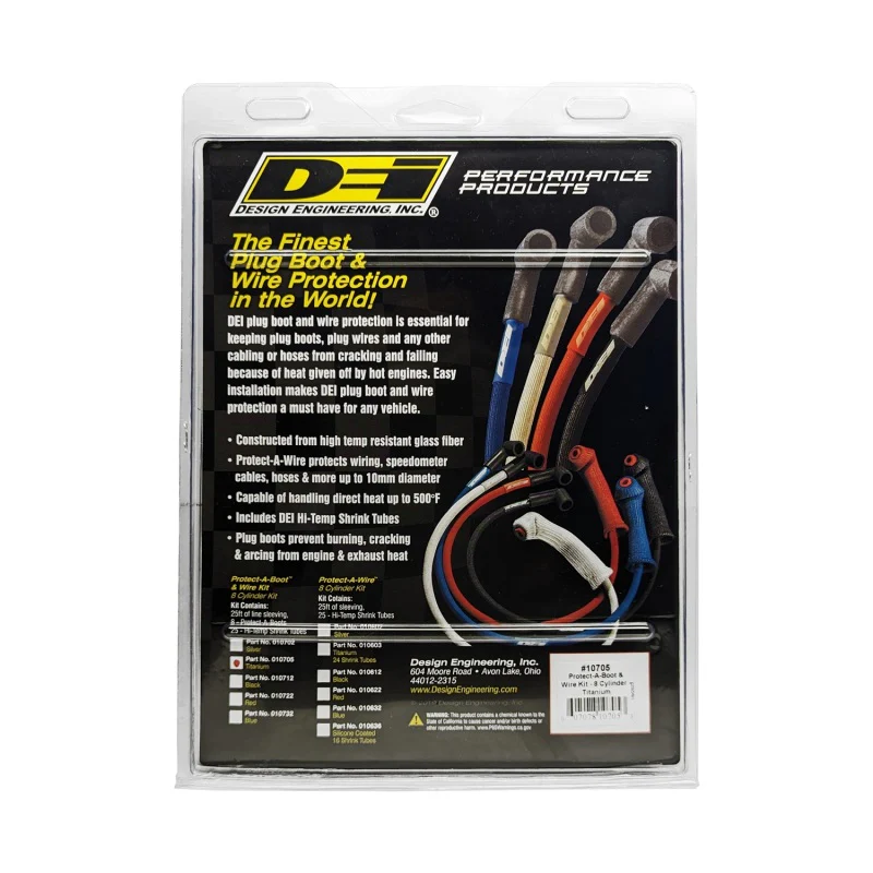 DEI Protect-A-Boot and Wire Kit 8 Cylinder - Titanium - Image 8