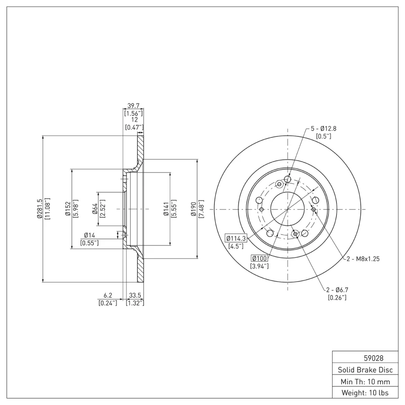 DFC 00-09 Honda S2000 Rear Brake Rotor - Image 2