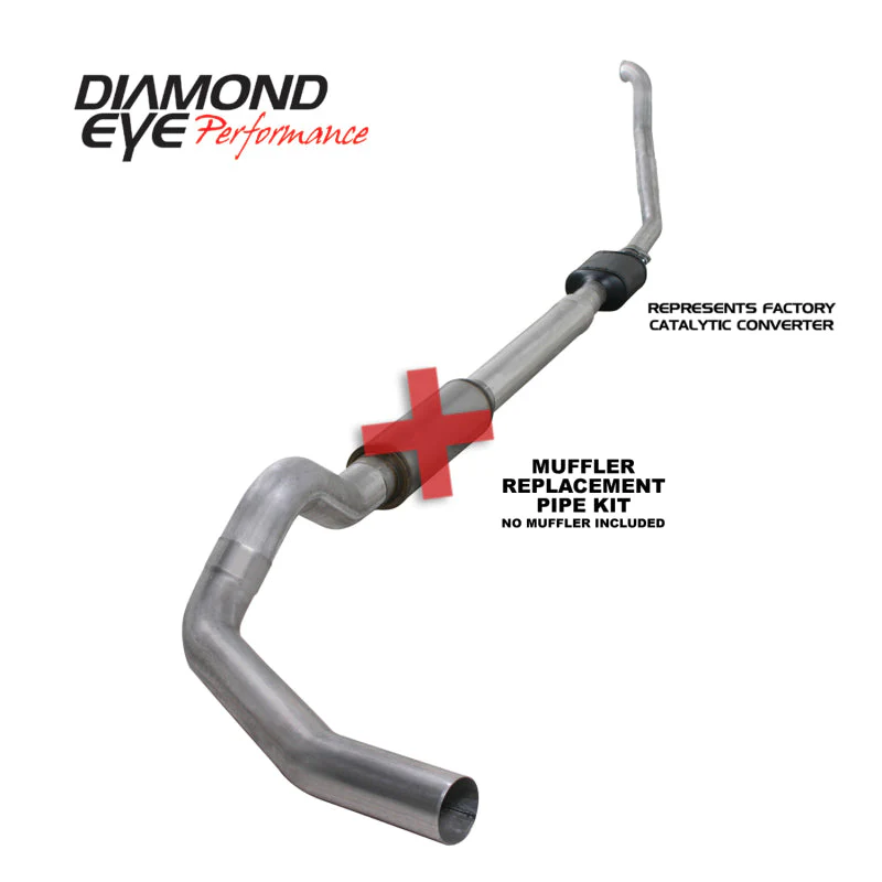 Diamond Eye KIT 5in TB MFLR RPLCMENT PIPE SGL ALUM 94-97 5 7 3L F250/F350 PWRSTROKE NFS W CARB STDS - Image 3