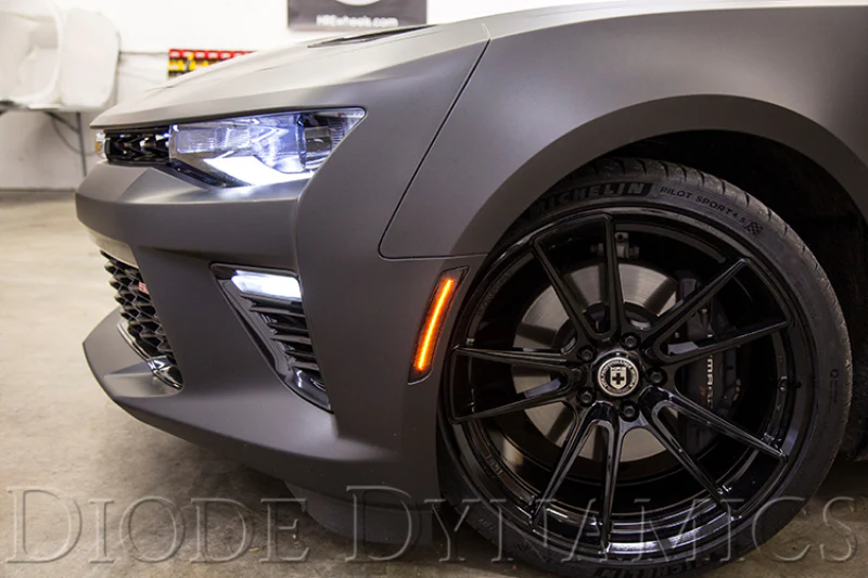 Diode Dynamics 16-21 Chevrolet Camaro LED Sidemarkers Smoked (set) - Image 7