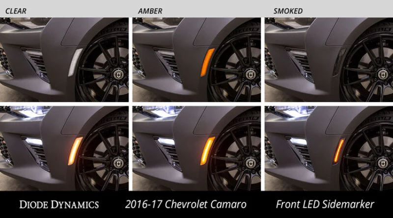 Diode Dynamics 16-21 Chevrolet Camaro LED Sidemarkers Smoked (set) - Image 9