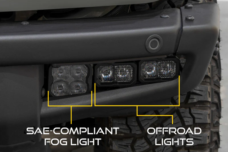 Diode Dynamics 21-Up Ford Bronco Stage Series Fog Pocket Kit - White Sport - Image 8