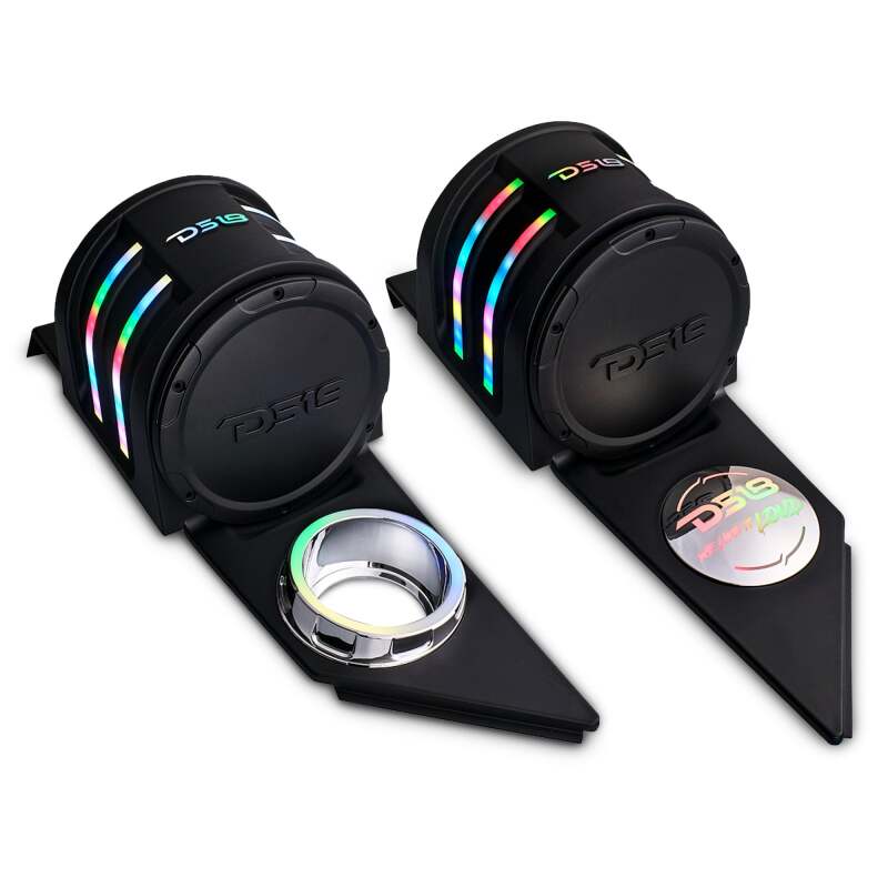 DS18 2015+ Polaris Slingshot Headrest Enclosure Fits 4 x 6.5in Speakers (Not Included) - Image 3