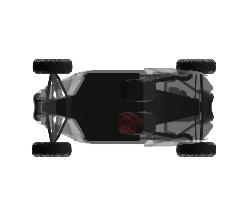 DS18 2018-24 Can-Am Maverick 12in Subwoofer Enclosure Driver Side PSW12.4D Included - Image 8