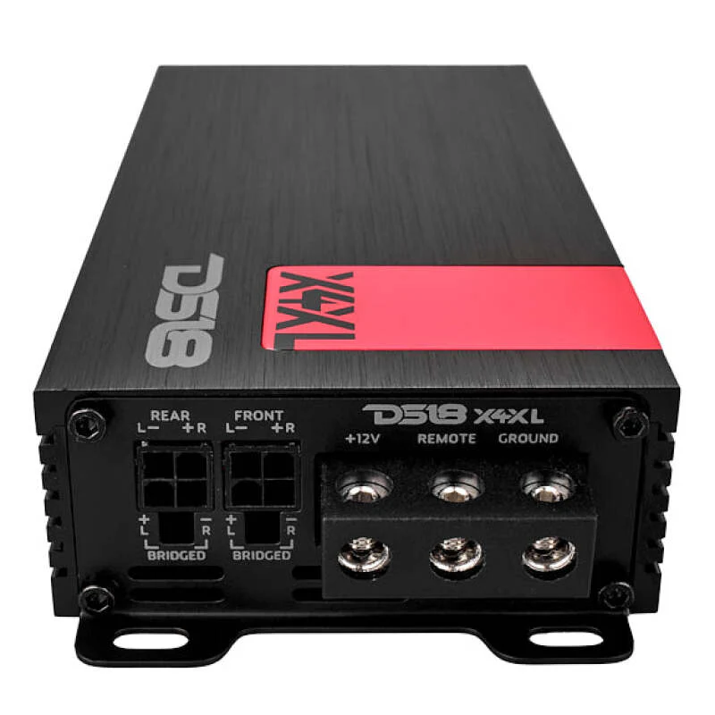 DS18 4-Channel Ultra Compact Class D Amplifier 2x 300/4ohm Bridge 4x 180/2ohm 4x 120/4ohm Watts RMS - Image 6