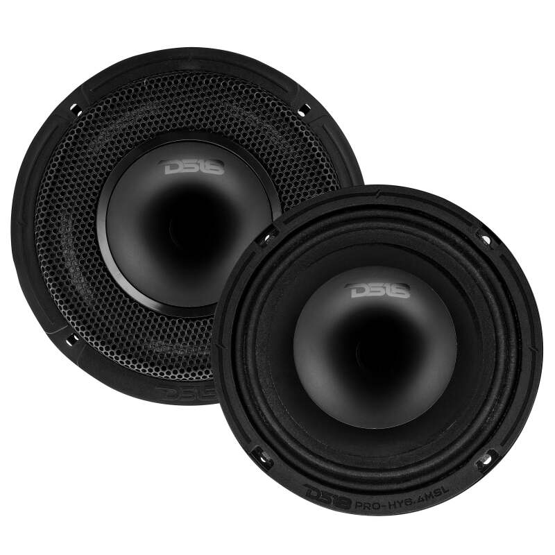 DS18 6.5in 150 Watts RMS 4 ohm Mid-Range Loudspeaker Shallow Grill Included - Image 2
